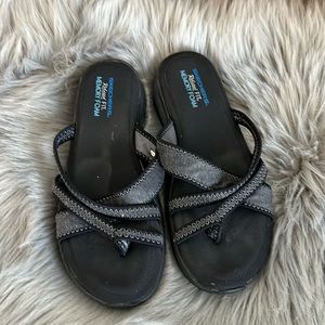 EUC Skechers Cali Women's Promotes-Excellence Platform Sandal sz 8